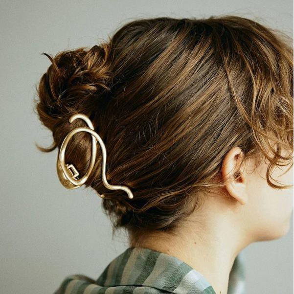 Muzieksnoer grote klauw metalen haarclips