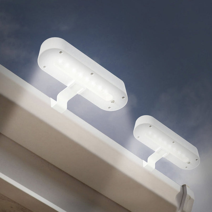 LED Solar Light "Garden Light" (2 Set) Wit, voor buiten, doel - metaal en plastic, wit, met geïntegreerde LED