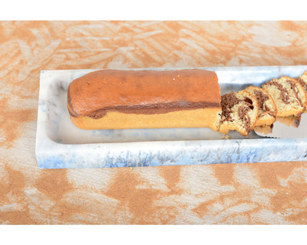 Aperitif Dish 3 Compartimenten / Blue Resin Cake Dish Cloud