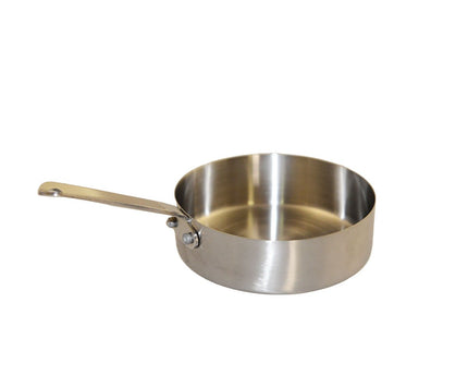 Mini Matte ronde steelpan met lange ronde 10x10x3cm