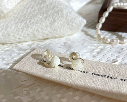 Levendige parelmoer Rose Flower Ear Cuff-One Pair