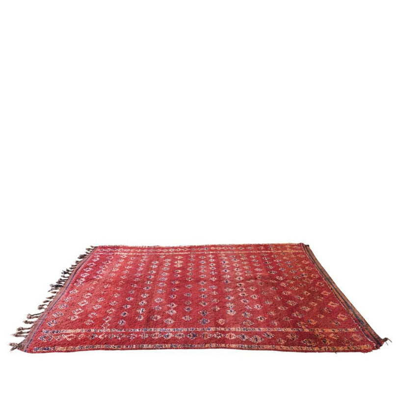 Vintage handgeweven wollen Berberkleed 169 x 258 cm