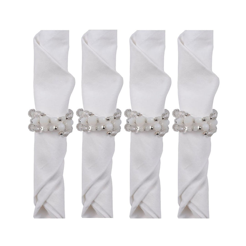 Set van 4 rondes handdoeken armbanden