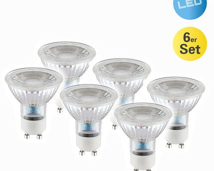 Set van 6 LED lampen GU10/5W "Marla"