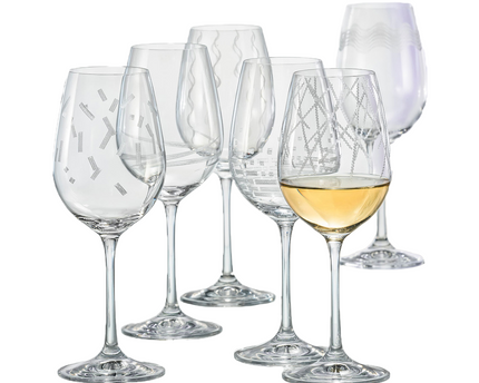 Set van 6 350 ml tempo wijnglazen