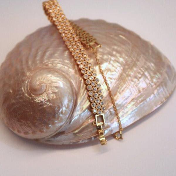 Vintage luxe honingraatarmband