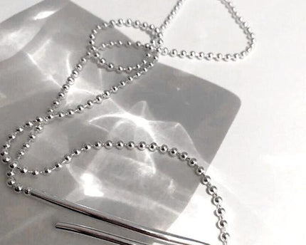 Minimalistische Longline Ball Chain ketting