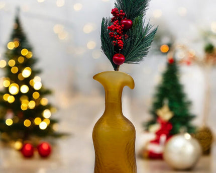 Appel kerstbloemcombinatie  | Zijden kunstbloem | Lengte 61cm  1pcs