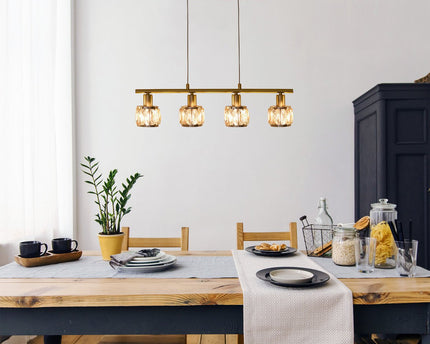 LED balanceerpendellamp "Josefa" E14 kooldraad