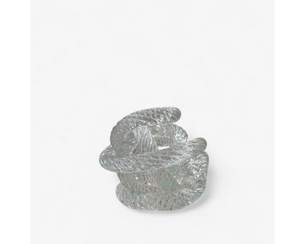 Klein geknoopt glassculptuur (S) Diameter 10cm