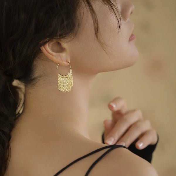 Unieke dynamische kwastdruppeloorbellen