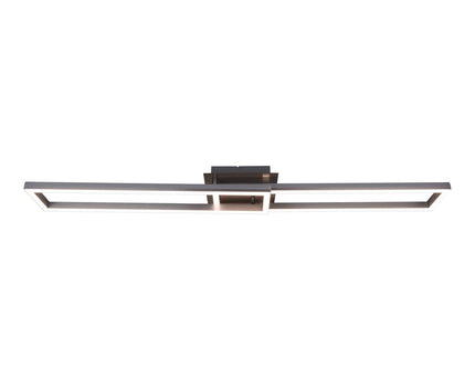 LED CCT-plafondlamp + RGB-backlight "Bantry" met veel functies, 115 cm lang, inclusief afstandsbediening