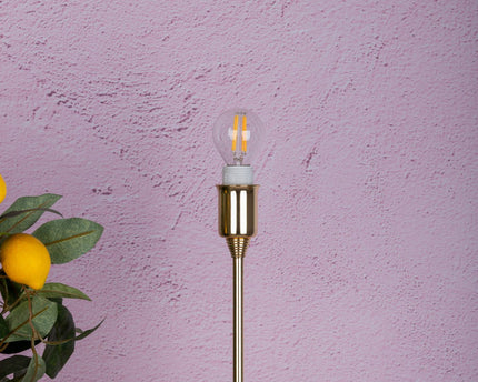 6-set LED-filamentlamp met E14 versie 4 watt, gemaakt van metaal en glas, helder
