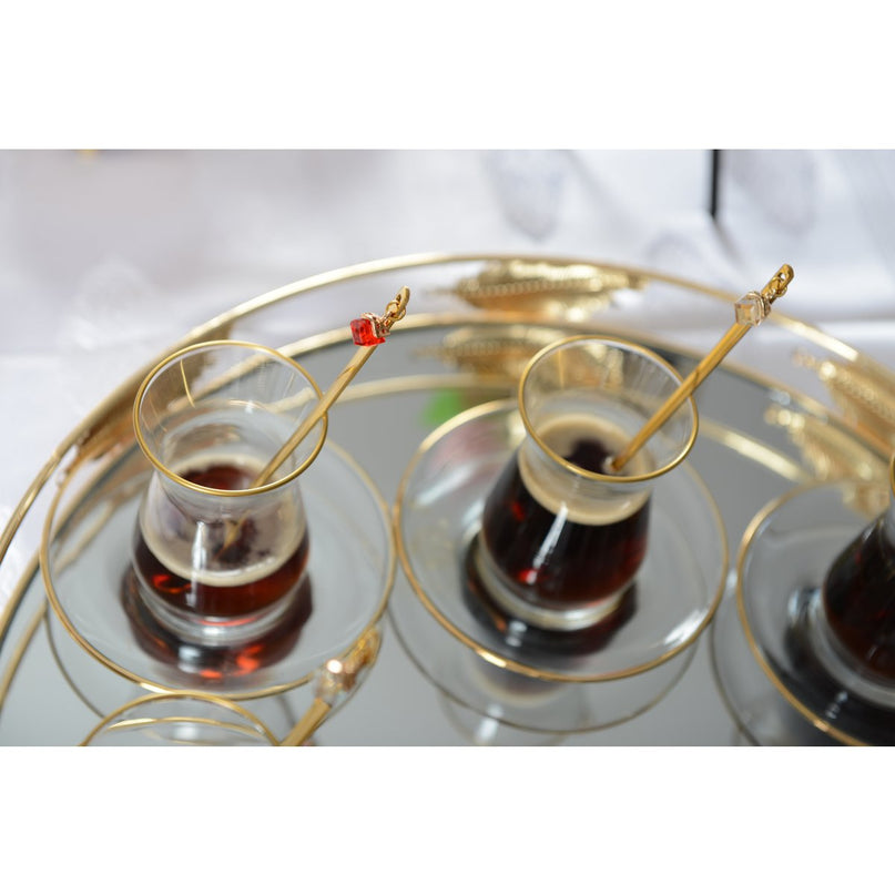 Gouden Filet Tea Cups - veel 6