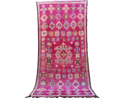 Zuiver wollen Marokkaans Berber-tapijt 202 x 424 cm