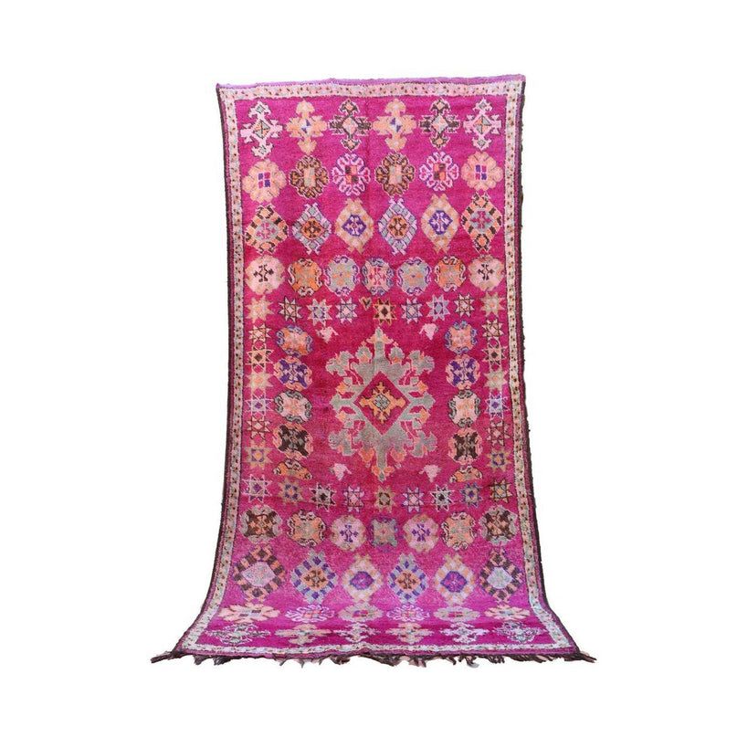 Zuiver wollen Marokkaans Berber-tapijt 202 x 424 cm