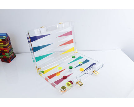 Acryl -backgammon -spel