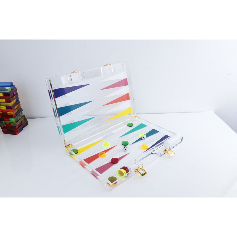 Acryl -backgammon -spel