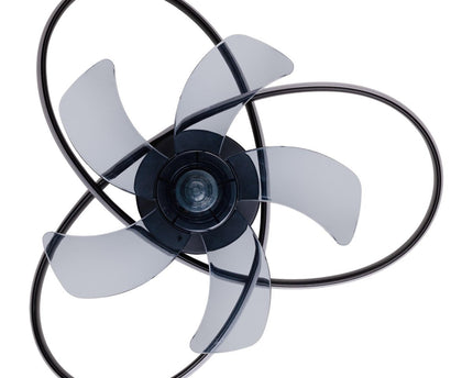 Modern LED -plafondlicht "Riccio" inclusief ventilator, nachtlichtfunctie, dim- en lichttemperatuurinstelling is uitgerust met stevig geïnstalleerde LED's en heeft een geschatte Øvon 58 cm.