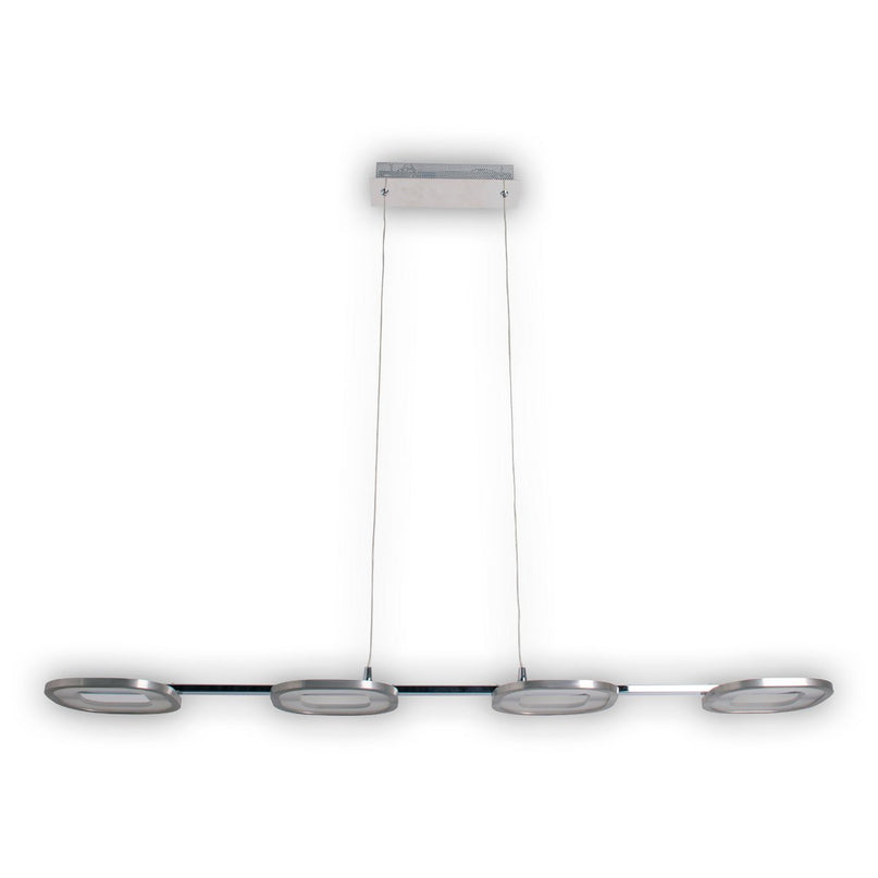 LED hanglamp "balk" gemaakt van metaal en plastic in stalen blank, met geïntegreerde LED