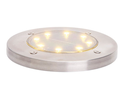 6-set LED LED-zonnebodem-zo-spit "Kian", voor buiten, spiesjes gemaakt van metaal en plastic in staal blanco, met geïntegreerde LED