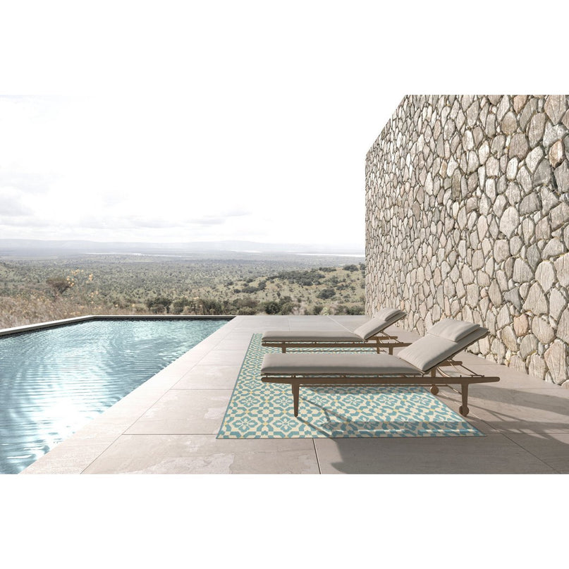 Tapis graphique intérieur exterieur AZULEJOS