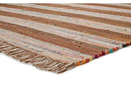 Boheems vloerkleed van gerecycled materiaal CHINDI