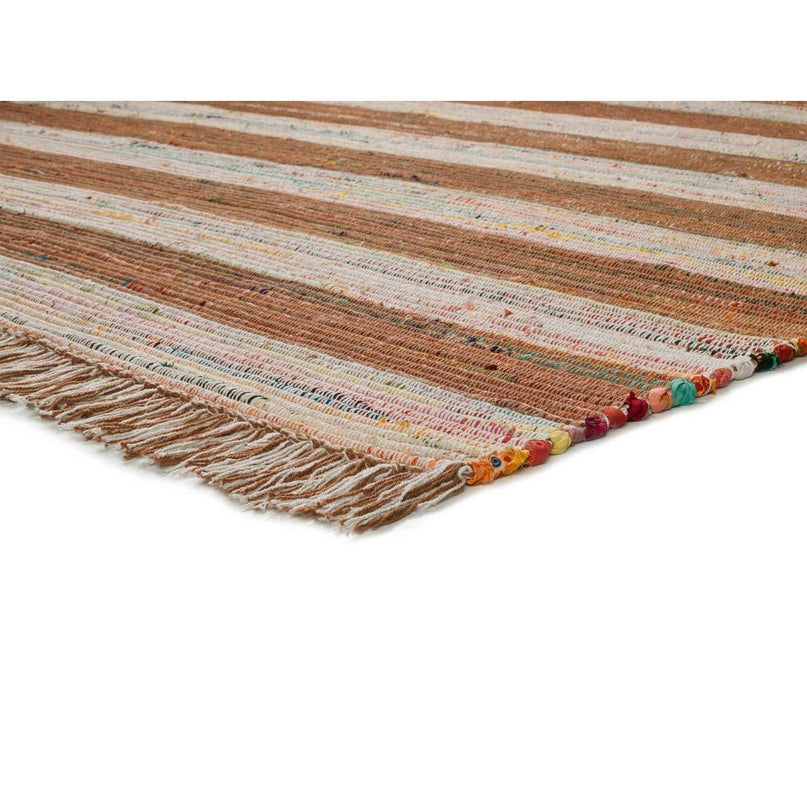 Boheems vloerkleed van gerecycled materiaal CHINDI