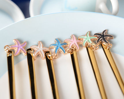 Star Golden Dessert Forks - veel van 6