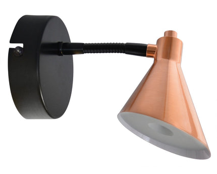 LED wandlamp "Koper"