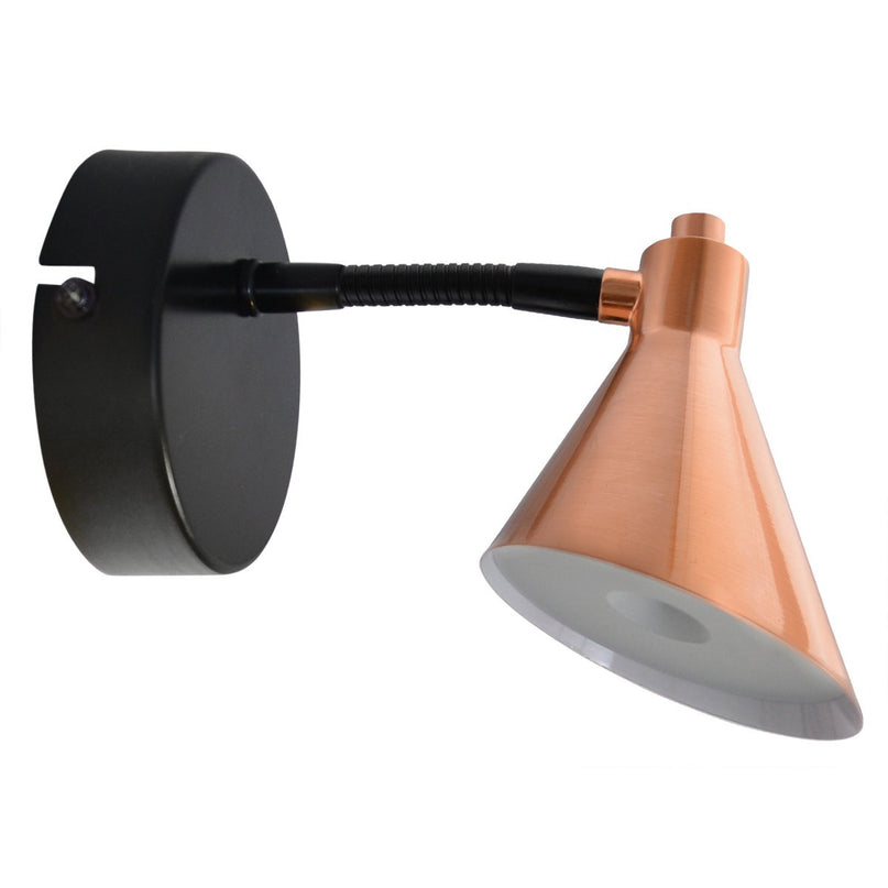 LED wandlamp "Koper"