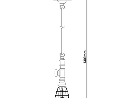 Hanger lamp "regia", rood metaal, henneptouw, E27 -versie, verlichting voor woonkamer, jeugdruimte of kantoor