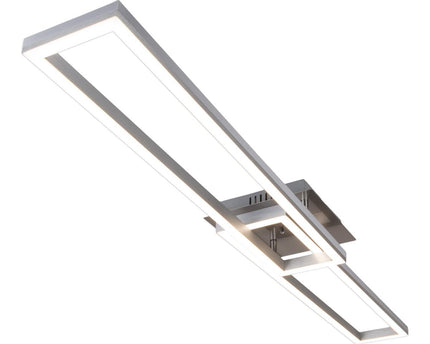 LED CCT-plafondlamp + RGB-backlight "Bantry" met veel functies, 115 cm lang, inclusief afstandsbediening
