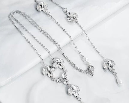 Bridal Back ketting voor de bruiloft