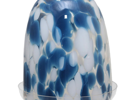 Wit en blauwe bel 15x15x32.5cm