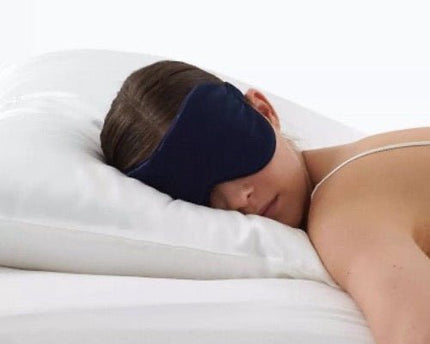 100% zijde ontspanningsslaapmasker-22 mm-effen kleuren-oversize