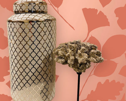 Keramische pot White Gold (Big Size: H*35 W*15)