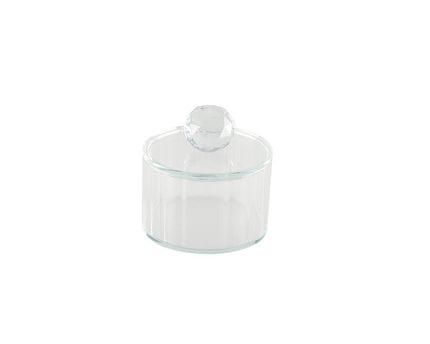 Kristalglasbox met 10x10x10cm diamanten deksel