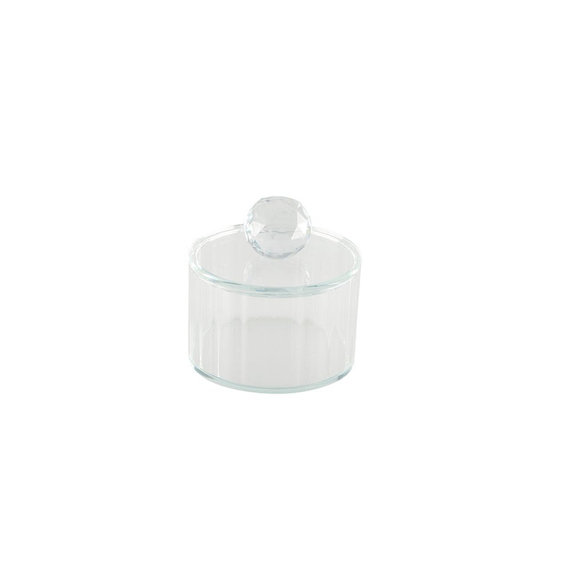 Kristalglasbox met 10x10x10cm diamanten deksel
