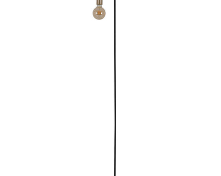 Staande lamp "Modo" gemaakt van metaal in zwarte, versies in goud, E27 -aansluiting, tafellamp voor woonkamer, eetkamer, keuken, gang, gang of kantoor, 150 High
