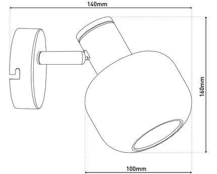 Glazen wandvlek "fumoso", wandlamp gemaakt van zwart en rookglas in zwart en de natuur, met E14 -aansluiting, voor eetkamer, woonkamer, gang of kantoor, lamp voor woonkamer, eetkamer, gang of gang 16 x 14 cm