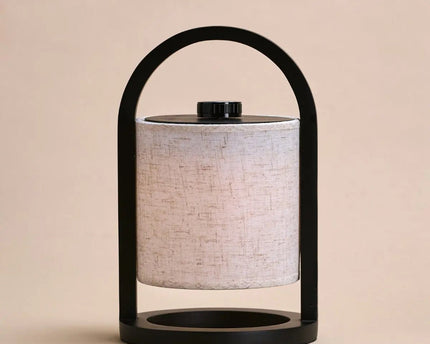 River Black draadloze houten lamp – Oplaadbaar en dimbaar
