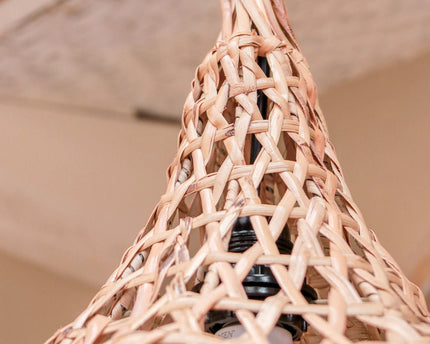 Bamboe Lampenkap met Kwastjes | Natuurlijke lampenkap | Hanglamp GILI