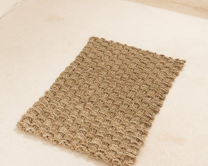 Zeegras vloerkleed 72x45 cm Handgeweven van natuurlijke vezels NIRAMA rechthoekig deurmattapijt