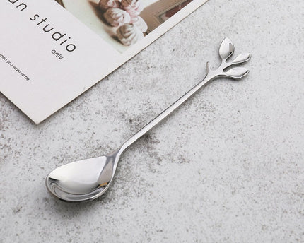 Zilver diverse bladeren dessert - veel van 6