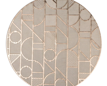 Gouden geometrische plaat