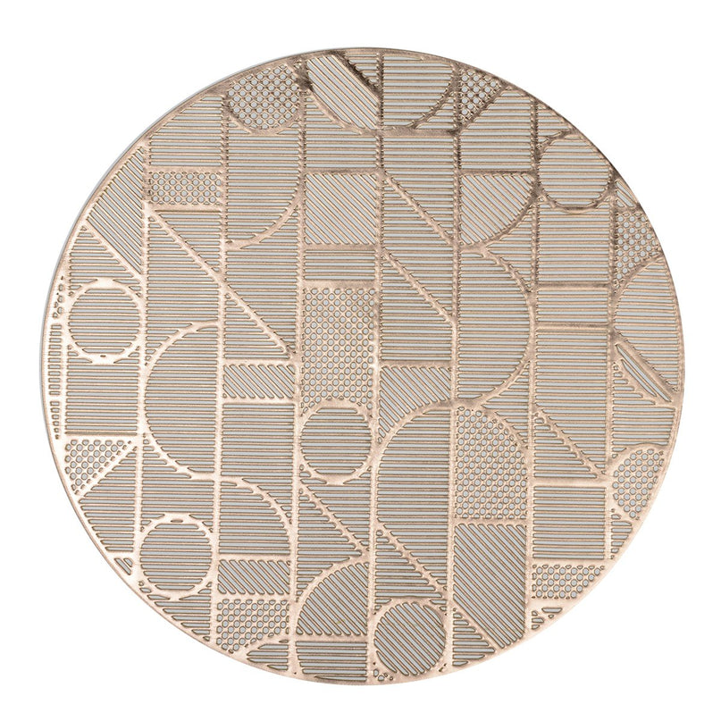 Gouden geometrische plaat