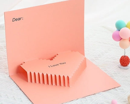 3D -kaart - Minimalistische liefdeskaart