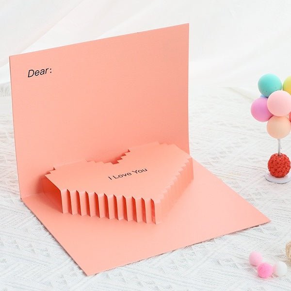 3D -kaart - Minimalistische liefdeskaart