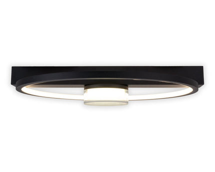 LED -plafondlicht "CIMO" gemaakt van zwart metaal en plastic, 40 cm lang, dimbaar door wandschakelaar